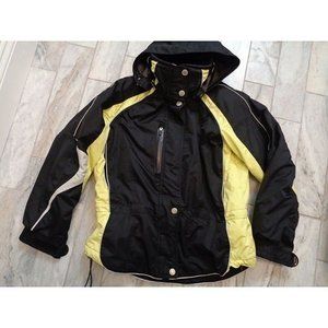 Obermeyer women's size 10 (petite) black waterproof Ridgeline ski snowboard coat